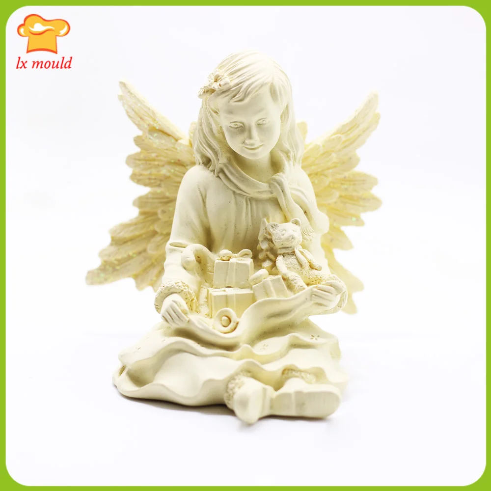 

Gift Angel Silicone mold Manual Silicone Mold Decorative Mould Angel mould