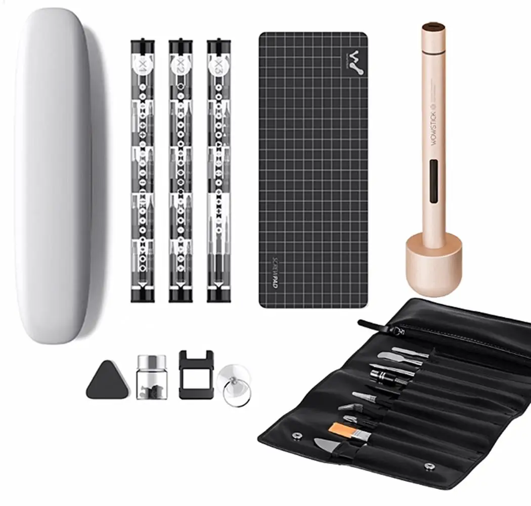 Xiaomi Mijia Wowstick 1+ прецизионный электрический комплект отверток заряжаемый набор инструментов для ремонта DIY с кожаной сумкой для телефона компьютера