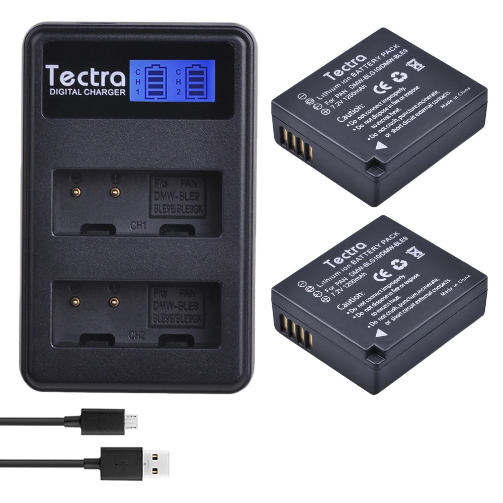 2 шт. Аккумулятор для камеры с ЖК дисплеем и USB двойное зарядное устройство Panasonic