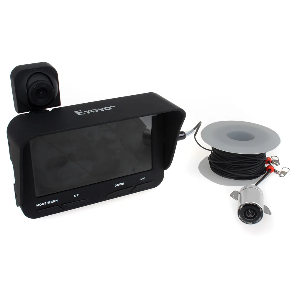 Eyoyo Оригинал 20 м Professional ночное видение рыболокаторы DVR видео 6 светодио дный