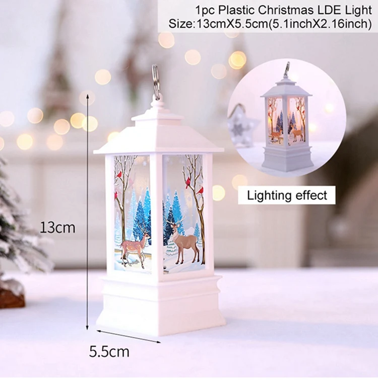 White Deer Light Украшения со светодиодами Рождество свет Рождественские украшения для украшения дома рождественские аксессуары Navidad счастливый год - Цвет: White Deer Light
