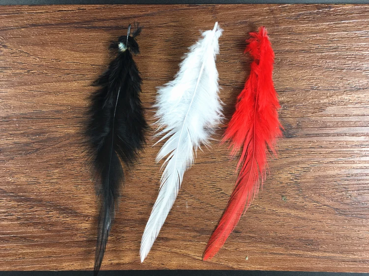 Дешево на продажу окрашенные натуральные Куриные перья 200 шт седло для петуха