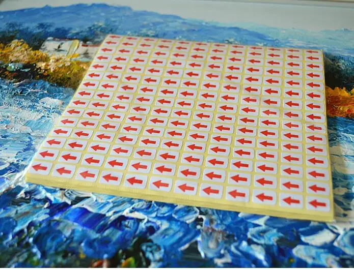

27000pcs/10lots Red Arrow Stickers Fault Mistake Defectives Marking for Rework Label Stickers Office Supplies Accessories