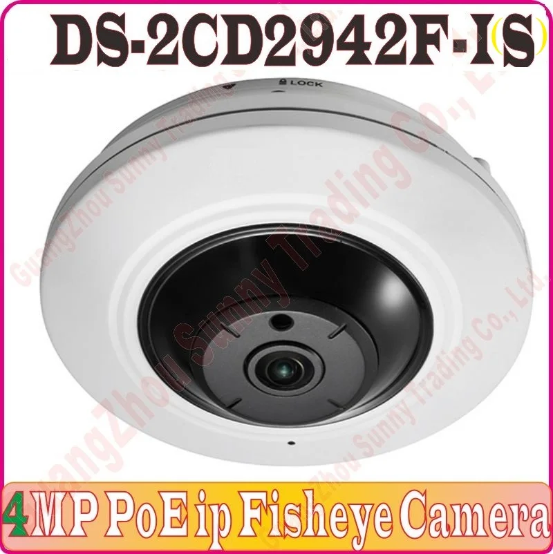 Eng Version сетевая камера 4.0MP 1080 P панорамная рыбий глаз ip 8 м ИК poe питание DS 2CD2942F IS
