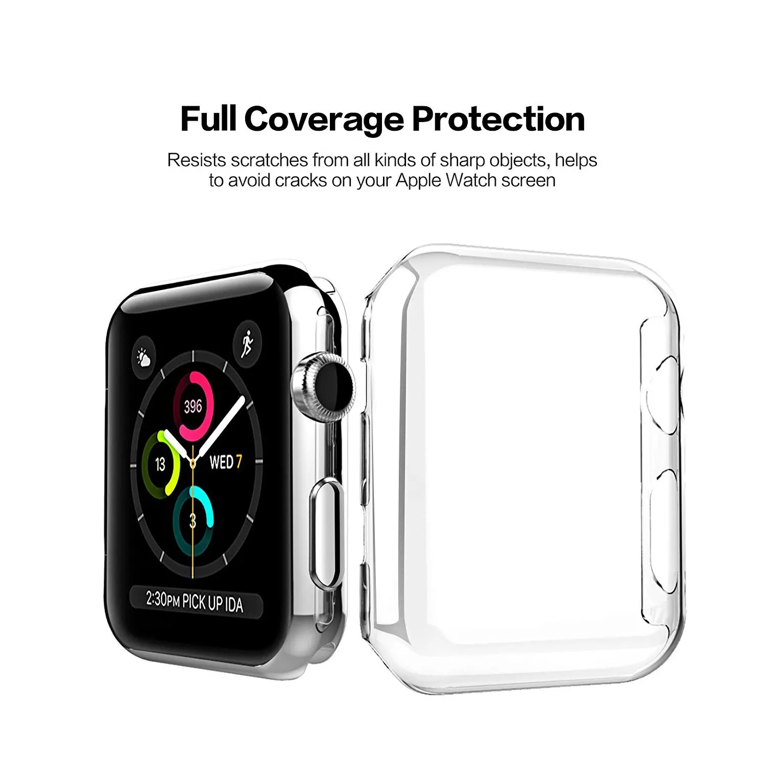 Прозрачный защитный чехол для Apple Watch Series 1 2 3 38 42 мм ультра тонкий жесткий