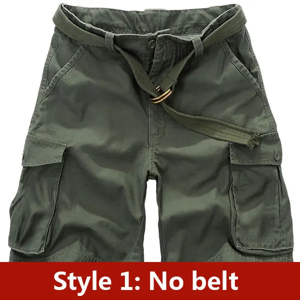 Style1 Army Green Лидер продаж, мужские шорты,, летние шорты, хлопковые тонкие повседневные модные шорты, мужские тактические шорты, свободный стиль C888 - Цвет: Style1 Army Green