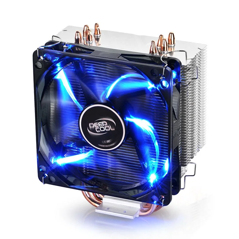 Кулер для процессора DEEPCOOL GAMMAXX 400 4 тепловых трубки PWM вентилятор Intel LGA1151 AMD AM4 12 см