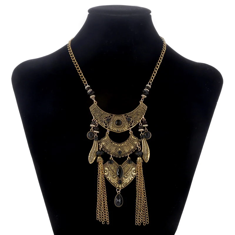Женское Ожерелье в стиле бохо LOVBEAFAS винтажное ожерелье макси с подвесками