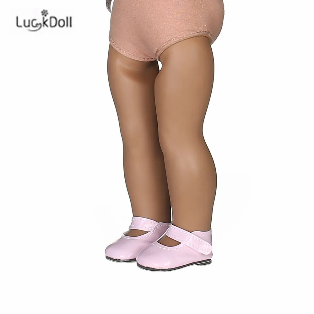 LUCKDOLL летняя повседневная кожаная обувь подходит 18 дюймов Американский 43 см Кукла одежда аксессуары, игрушки для девочек, поколение, подарок на день рождения
