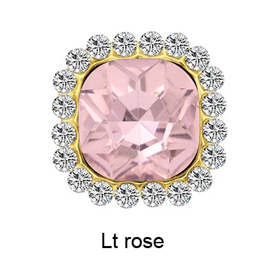 lt rose Камень 10 мм Кристалл страз квадратной формы Швейные Стразы для украшения платья Стразы Ремесло пришить стразы для одежды - Цвет: lt rose