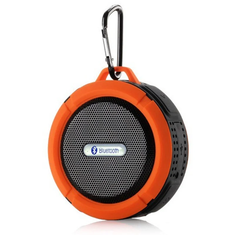 Водонепроницаемый bluetooth-динамик для душа C6 Портативный Беспроводной Bluetooth Динамик с звонки хэндс-фри на присоске - Цвет: Orange