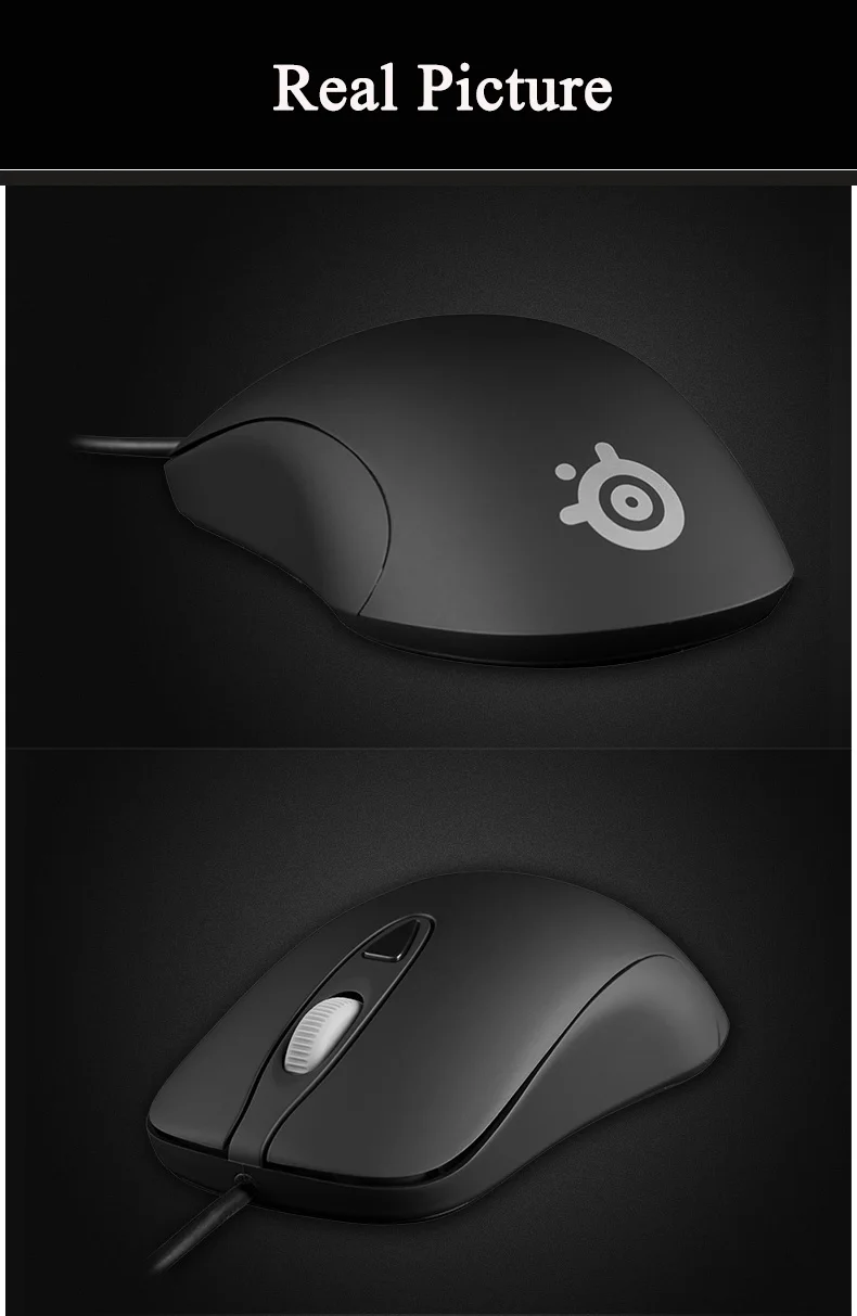 Оригинальная оптическая игровая мышь SteelSeries Kinzu V3, производительность 4000 dpi, 4 кнопки, USB Проводная компьютерная мышь Steelseries