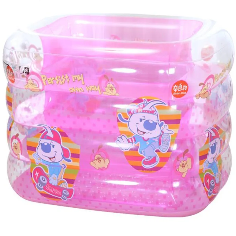 

2021 Baby Swimming Pool Inflatable Square Blue Eco-Friendly PVC Baby Pools Bebe Inflatable Toys piscine Swimming Barrel