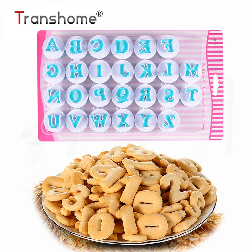 Transhome 26 шт. набор для выпечки буквы алфавита цифры помадка торт/бисквит/форма