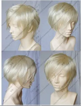 LL 2012 hot! новый Короткий парик Платиновой Блондинки Партии Cosplay Парик|wig cosplay|wigparty