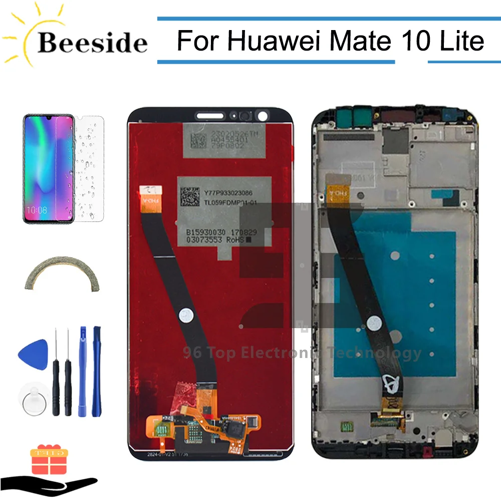 AA + качество ЖК дисплей рамка для huawei G10/G10 Плюс/Коврики 10 Lite RNE L01/L02/L21 Дисплей