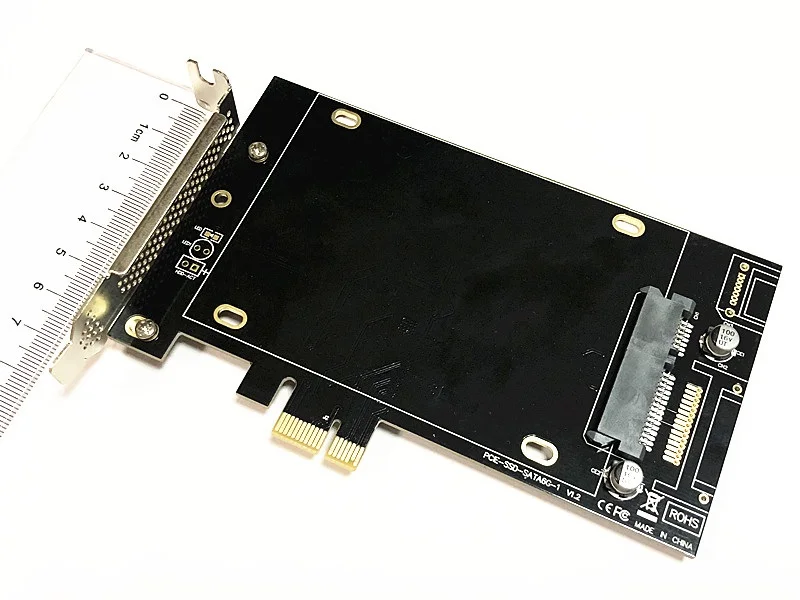 Низкопрофильная высокая скорость SATA PCI Express плата контроллера PCI-e для SATA III 3,0 конвертер SSD плата адаптера расширения