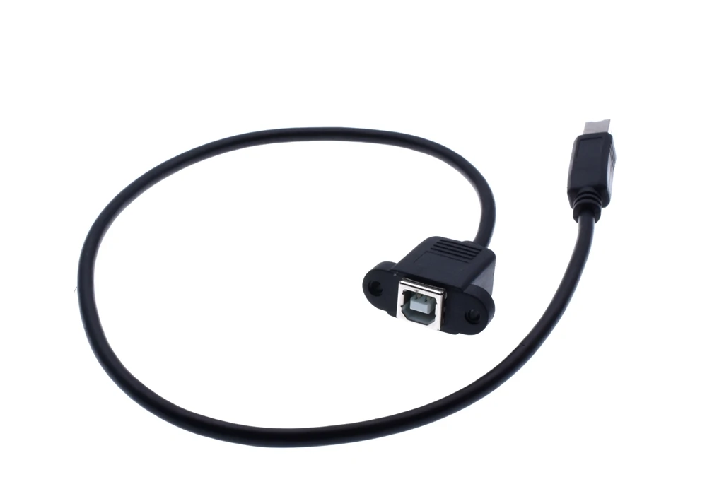 USB 2 0 Тип B папа к женскому M/F УДЛИНИТЕЛЬ данных кабель Панель Крепление для