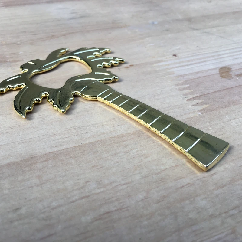 Бесплатная доставка открывалка для пивных бутылок Золотая пальма инструмент