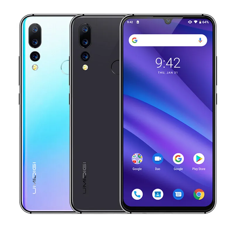 Смартфон UMIDIGI A5 PRO Android 9 0 четыре ядра 6 3 дюйма FHD + капля воды 16 МП тройная камера 4150