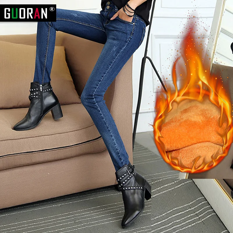 2018 Джинсы женские летние узкие брюки весенние джинсы Стрейчевые прямые модные с