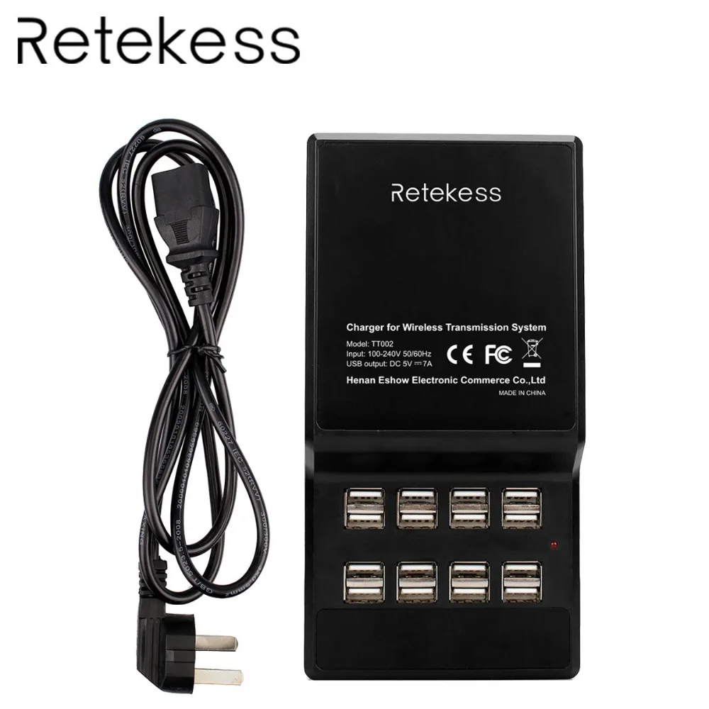 Зарядное устройство RETEKESS TT002 16 портов основание USB 35 Вт 5 в пост. Тока 7A зарядная
