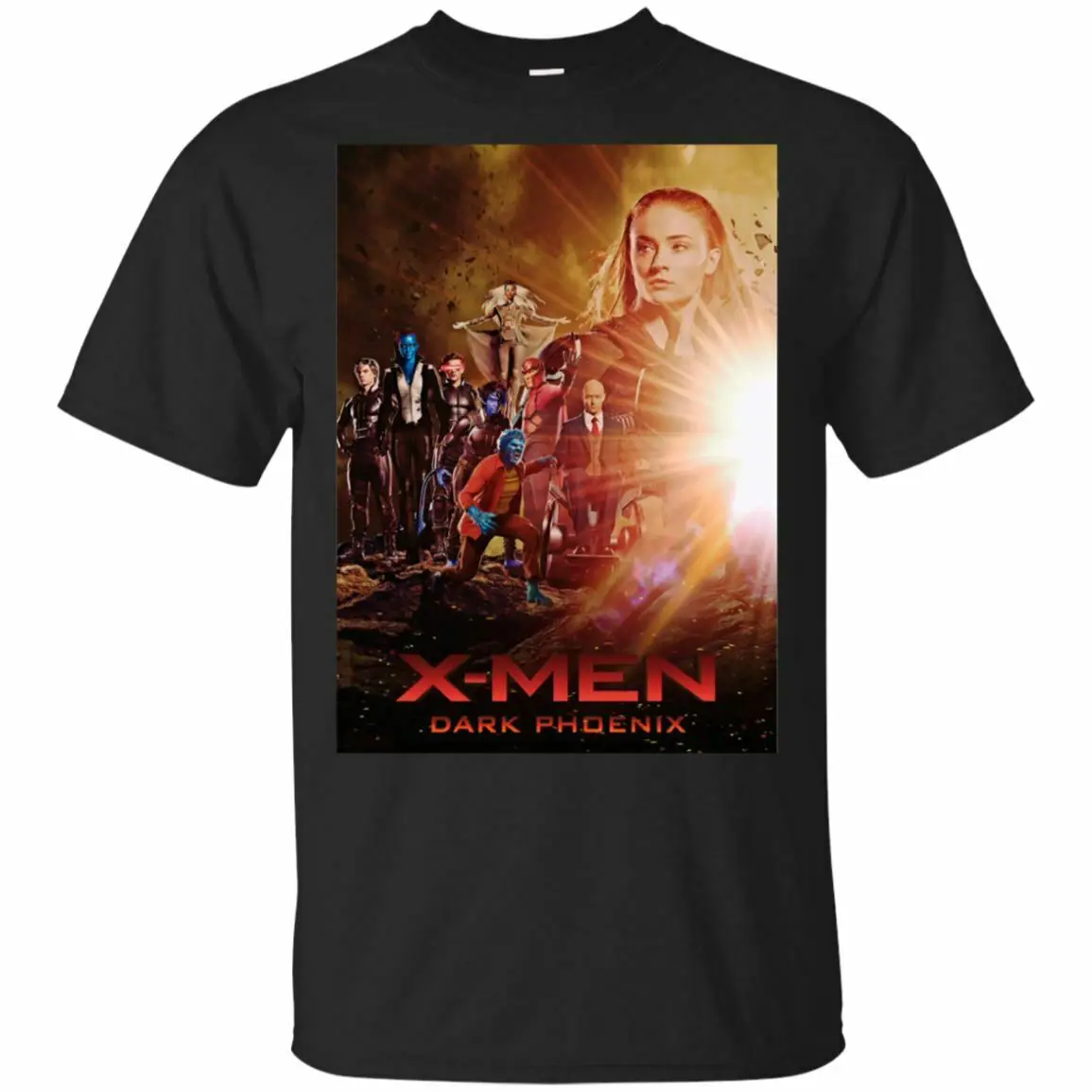 

Unisex Tee Shirt X-men Jean Grey Dark Phoenix Logo Poster 2019 Black Navy Hipster Tees Summer Mens T Shirt