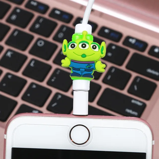 Model C FFFAS мультфильм кабель протектор организовать Зарядное устройство USB устройство для сматывания кабеля для Apple IPhone 4 5 5S 6 6s 7 8 X Plus кабель защиты украшения - Цвет: Model C