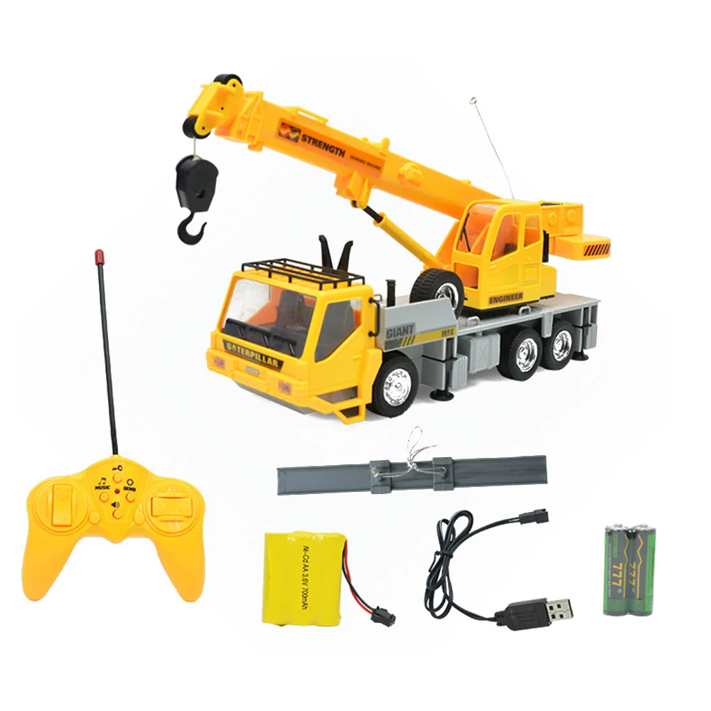 Remote Control Lift Simulation Engineering Crane Child Toy Model Truck Light Music Rechargeable |