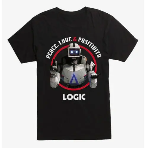 Logic PEACE LOVE & posivity ROBOT футболка новая аутентичная и лицензированная | Мужская