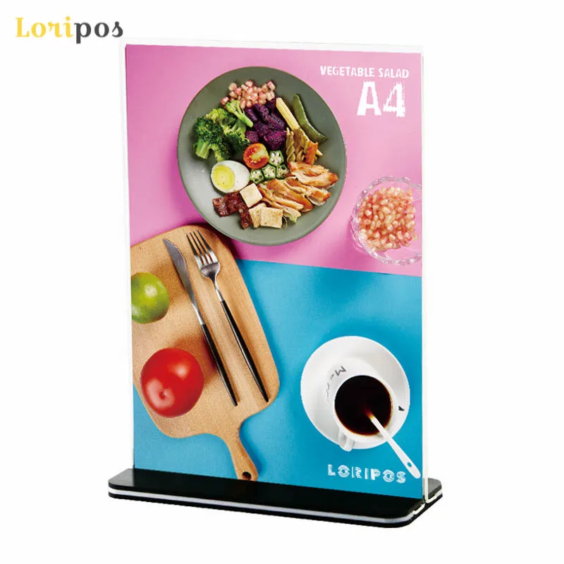 Акриловая фоторамка А4 настольная подставка для вывесок рекламных щитов