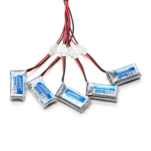 Оптовая продажа JJRC от 1 до 5 шт 3 7 V 260MAH 30C сменная батарейка с зарядным устройством