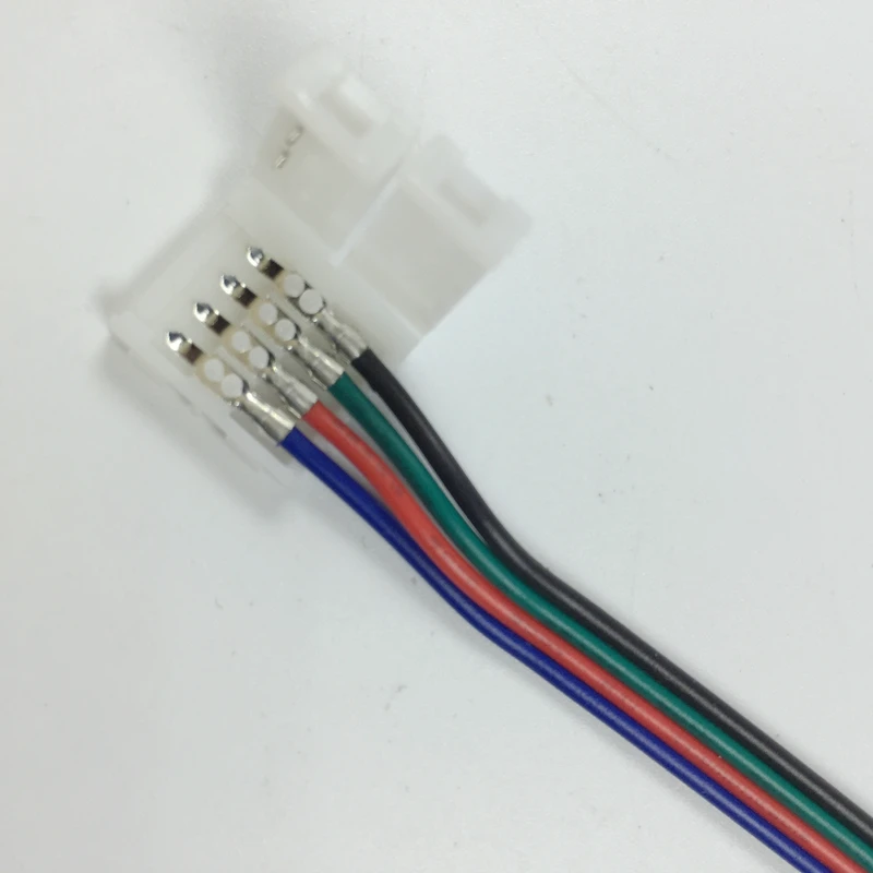 100 шт./лот светодиодный адаптер разъема печатной платы для 5050 RGB светодиодный свет 10 мм Газа Connector