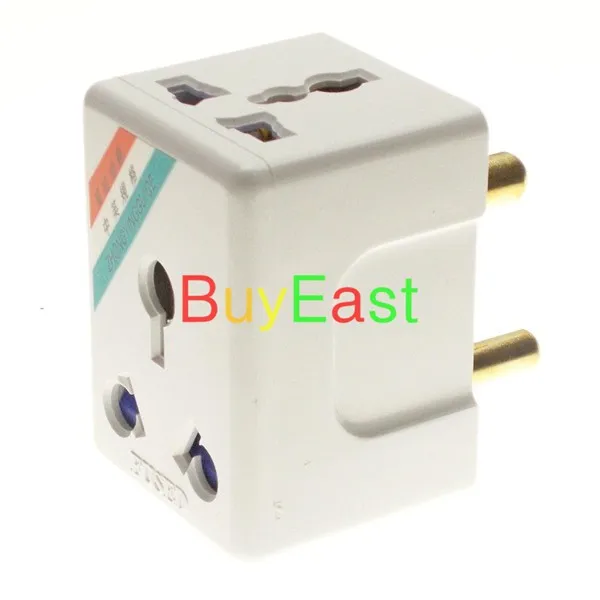 Электрический адаптер 5 X Big тип M 8 7 мм 3 в 1 многоразовый 15A Fused|adapter 3/8|adapter multiadapter outlet