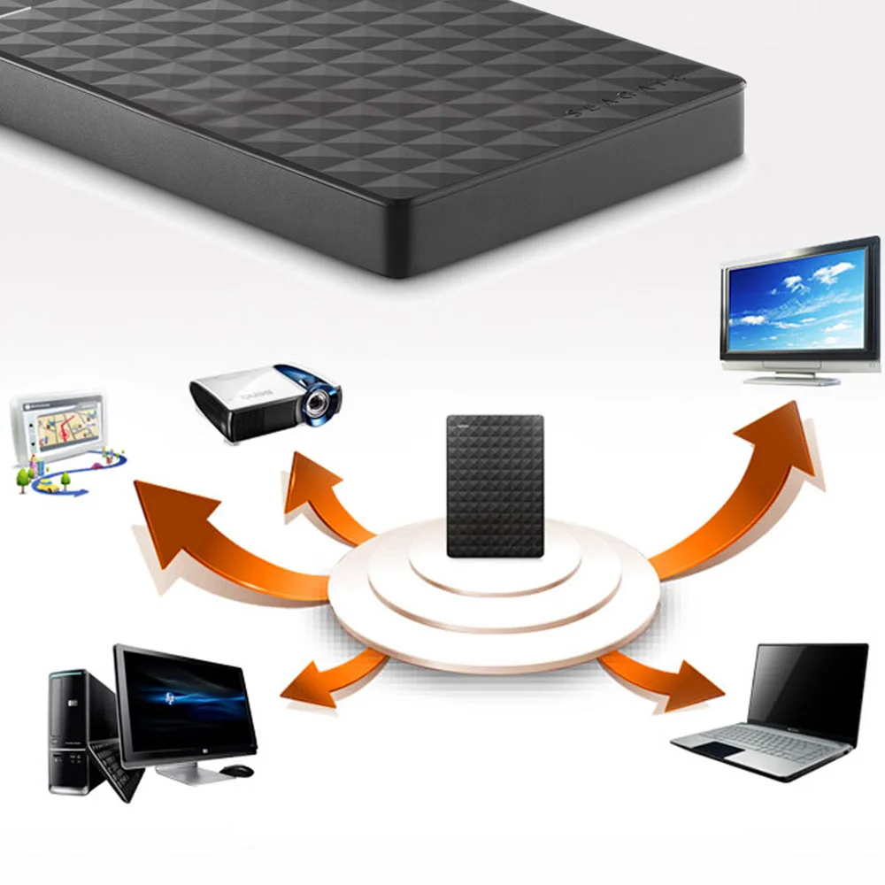 Портативный внешний жесткий диск Seagate Expansion HDD 1 ТБ 4 USB 3 0 2 5 дюйма для настольного
