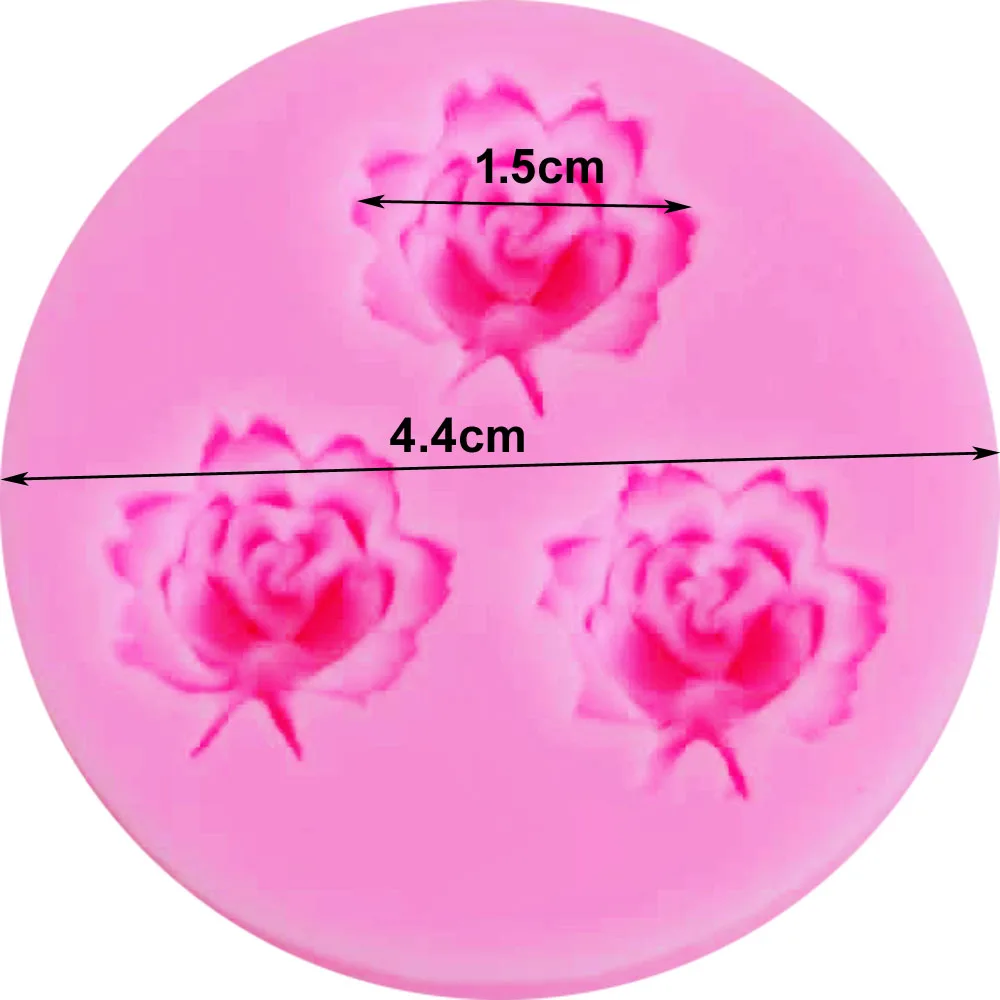 Byjunyeor M511 Rose Flower Epoxy UV Resin Fondant Silicone Mold Cake Decorating Candy Sugarcraft Chocolate Mould | Дом и сад