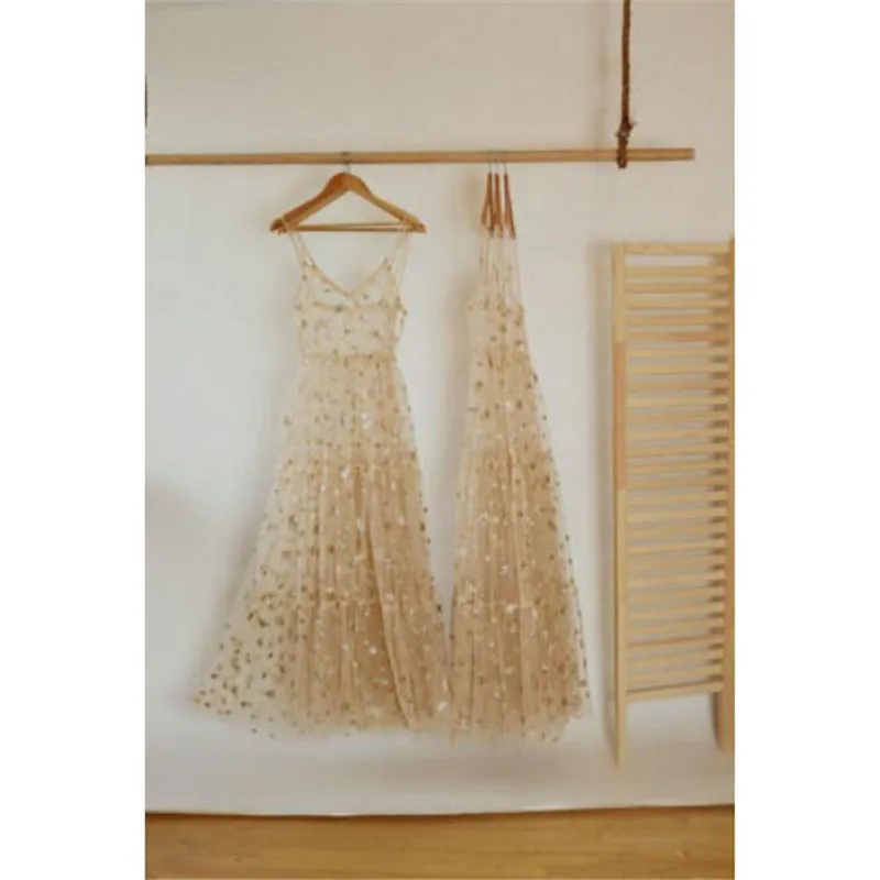Women Sheer Mesh Long Dress New Sexy Lace Soild Color Dresses Ladies' Fashion See-through Summer Sleeveless Vestido Hot Selling | Женская