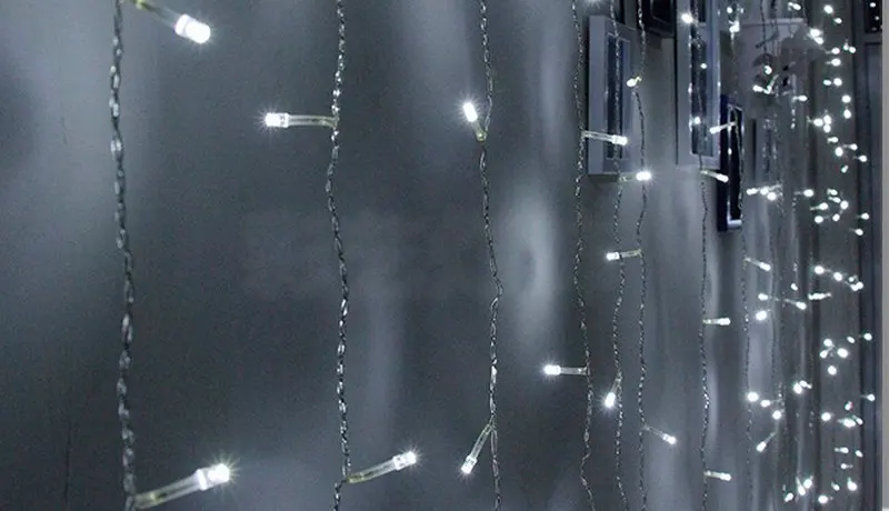 10 шт. 3 м (L)x3M(H) 300led Фея Строка Сосулька Светодиодный занавес светильник