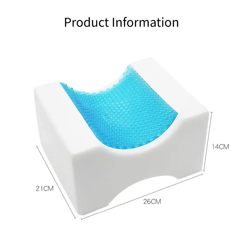 

BEYOND CLOUD Gel Cooling Memory Foam Knee Pillow Help Side Sleepers Align Spine Back Pain Relief Orthopedic Leg Cushion 013
