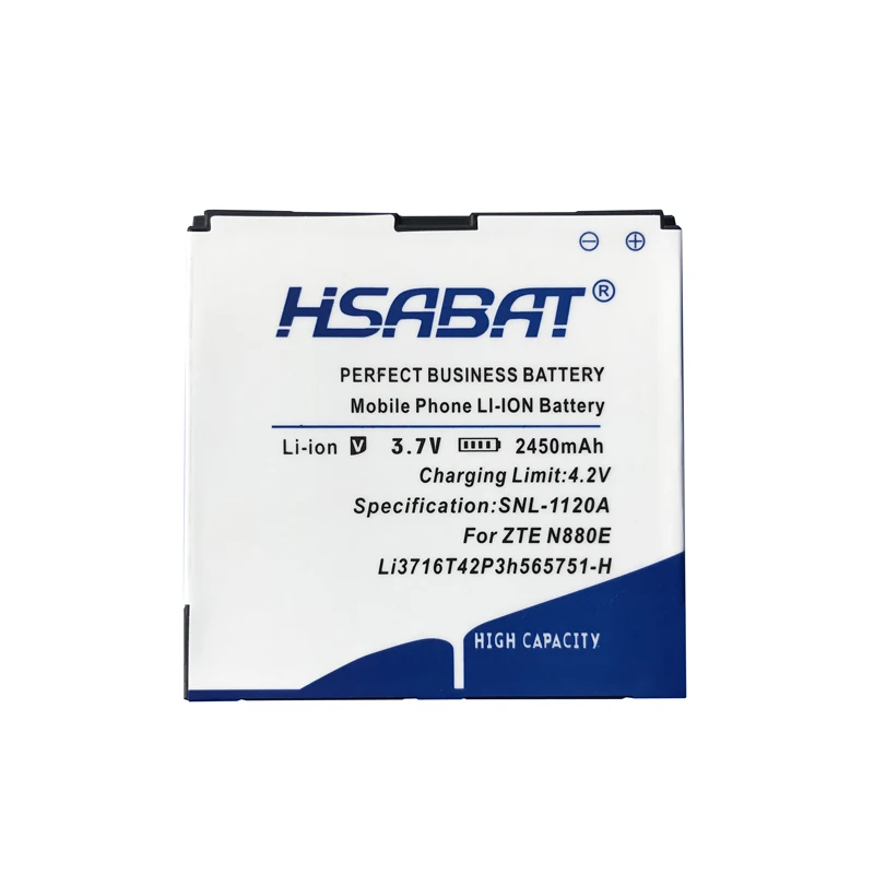 Аккумулятор HSABAT Li3716T42P3h565751-H 2450 мАч для ZTE N880E N860 N855D U885 U880E V889D V880E | Мобильные