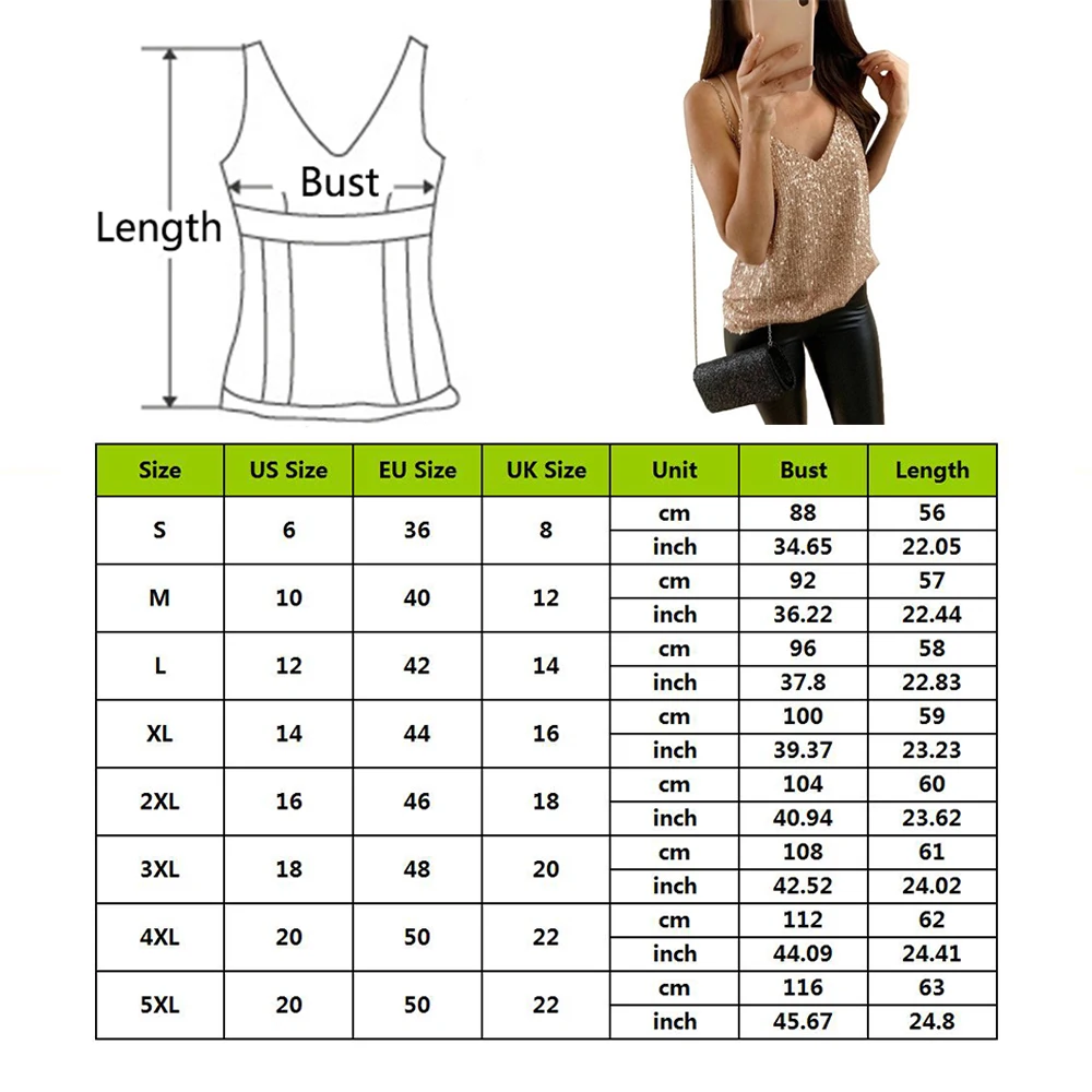 Women Sexy Tank Top Sequin Undershirt Shirt Blouse Streetwear Fashion Top Torridity Tank Tops Clothing