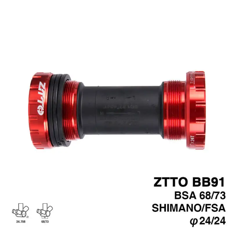 ZTTO алюминиевый сплав BB91 внешние нижние кронштейны подшипника для Shimano Prowheel 24 мм
