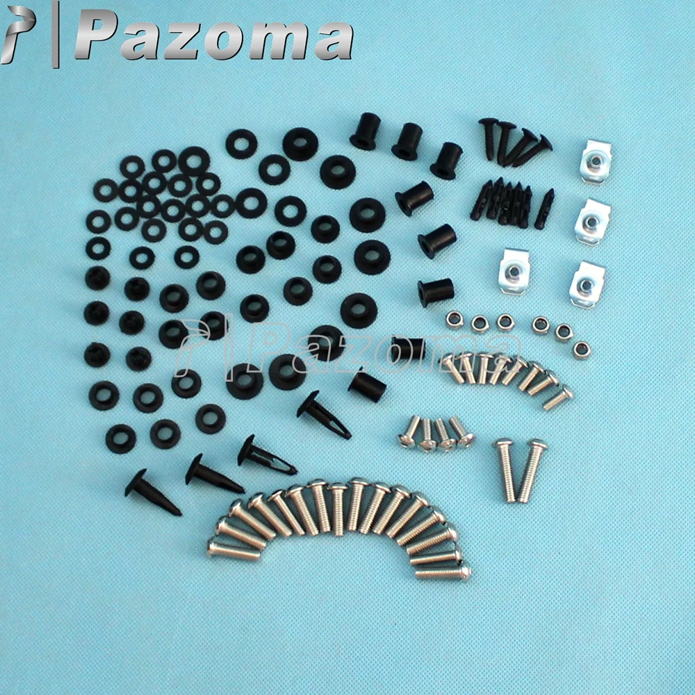 Мотоцикл мотоцикл полный набор обтекатель из нержавеющей стали Болт винтовая