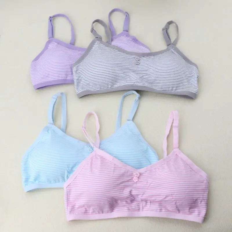 Нижнее белье для девочек-подростков хлопковый бюстгальтер с мягкой подкладкой