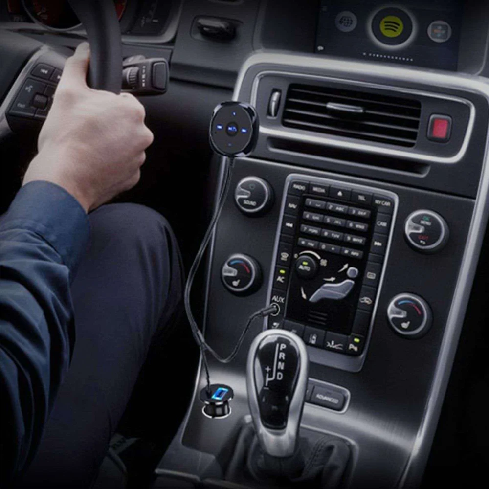 Bluetooth автомобильный набор Бесконтактный для музыки аудио приемник адаптер 3,5 мм AUX Carkit для динамика беспроводной Bluetooth автомобильный стерео