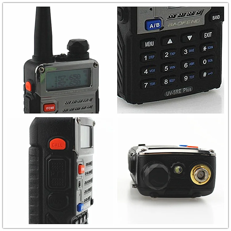 10 шт. BaoFeng UV-5RE Plus Talkie Walkie Dual Band VHF 136-174MHz & UHF 400-520MHz трансивер двухстороннее радио
