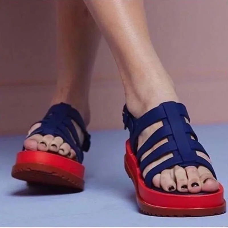 Melissa Woman новинка 2019 прозрачная обувь женские сандалии римская дышащие удобные