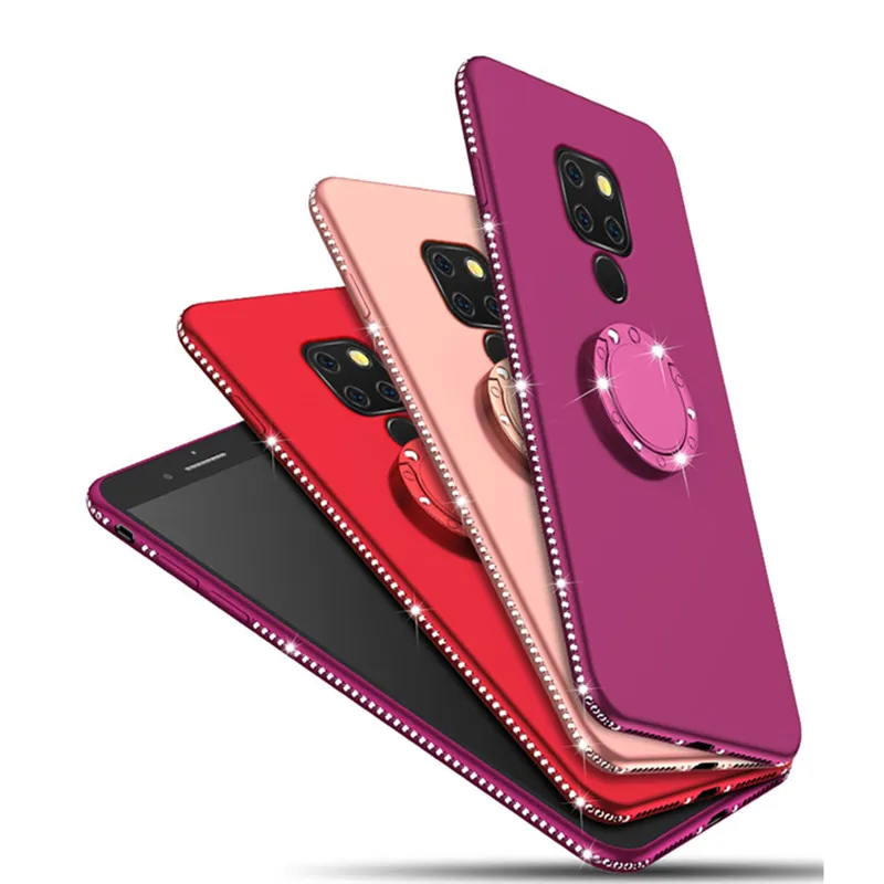 Чехлы со стразами для Huawei Mate 20 X блестящий чехол Pro силиконовый держатель кольца