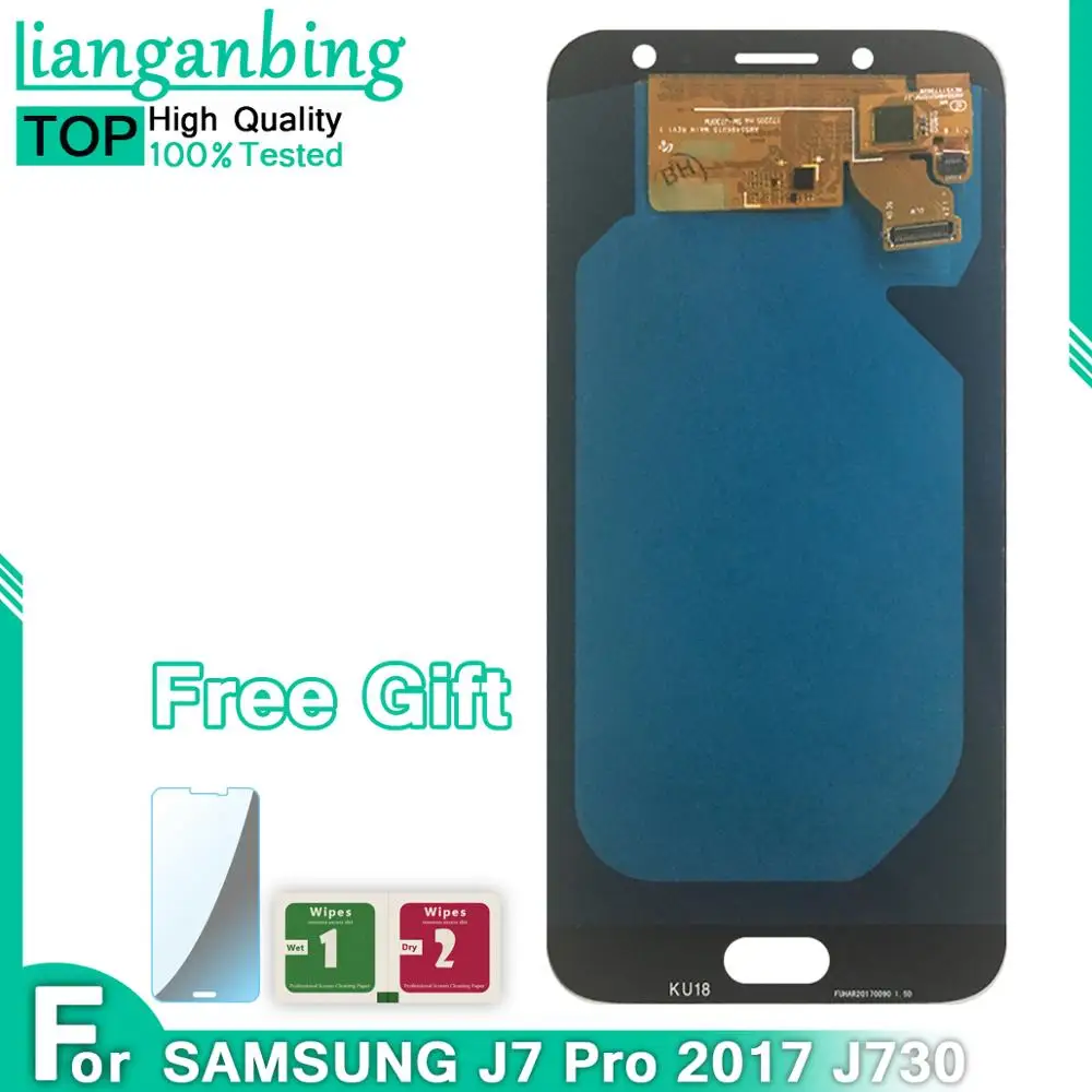 Новый Super AMOLED LCD J7 Pro 2017 J730 J730F дисплей 100% протестированный рабочий сенсорный экран