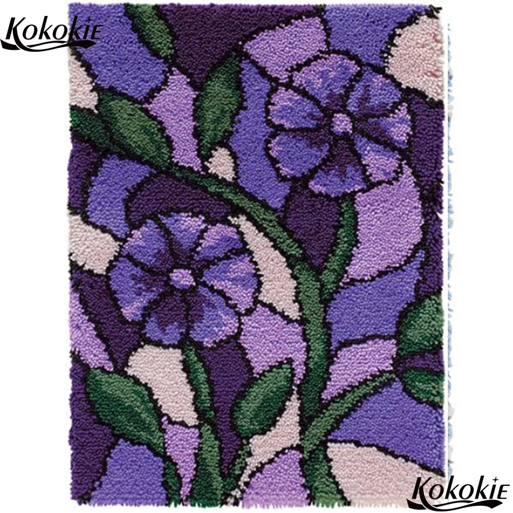 DIY защелка крючок коврик холст печать Волосы diy tapijt foamiran для рукоделия цветочный